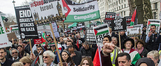 TRADES COUNCILS HAVE BEEN OUT SUPPORTING THE PALESTINIAN PEOPLE